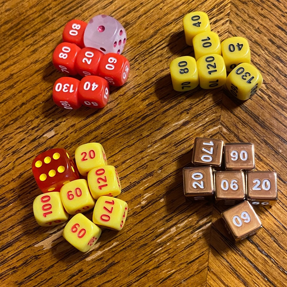 Pokémon Dice, 4 sets, New